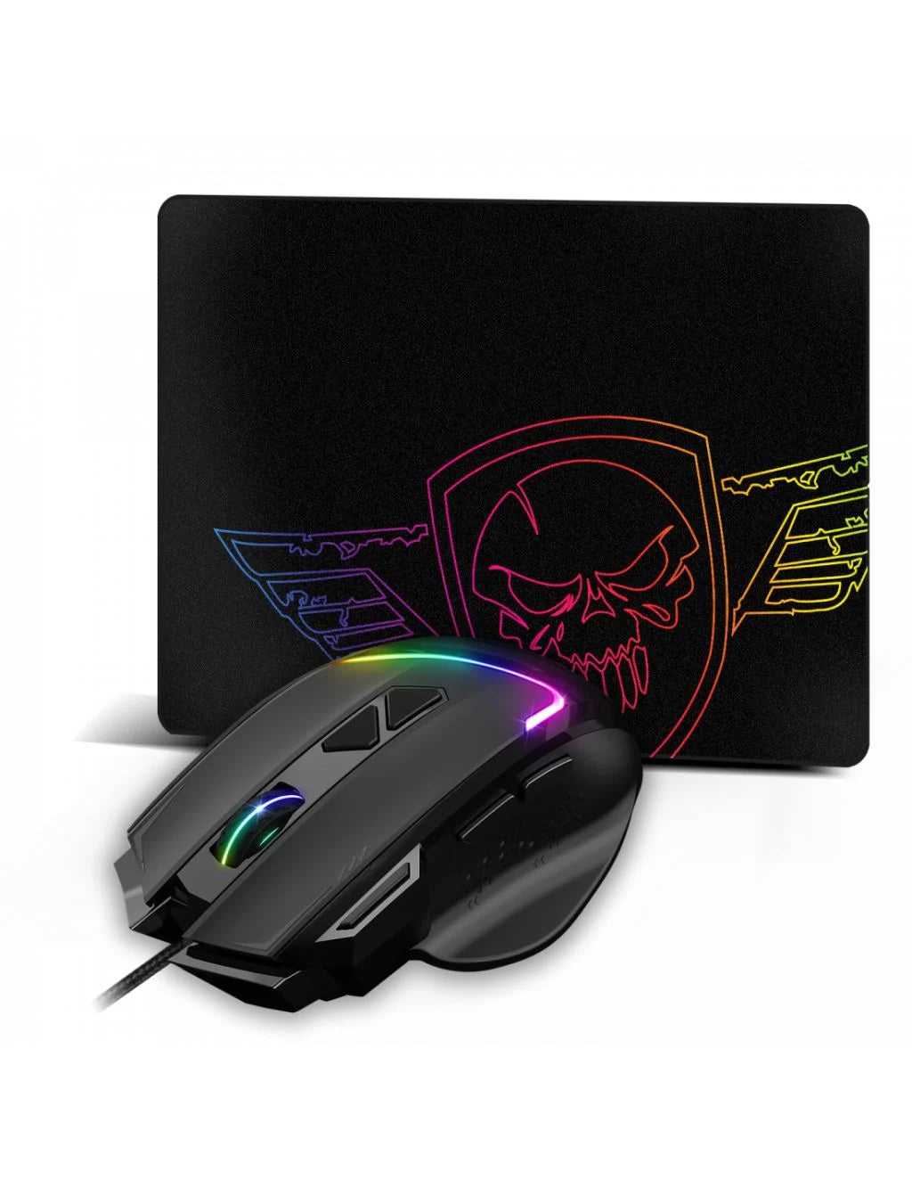 Spirit Of Gamer PRO-M3 RGB optikai Gaming egér és egérpad fekete
