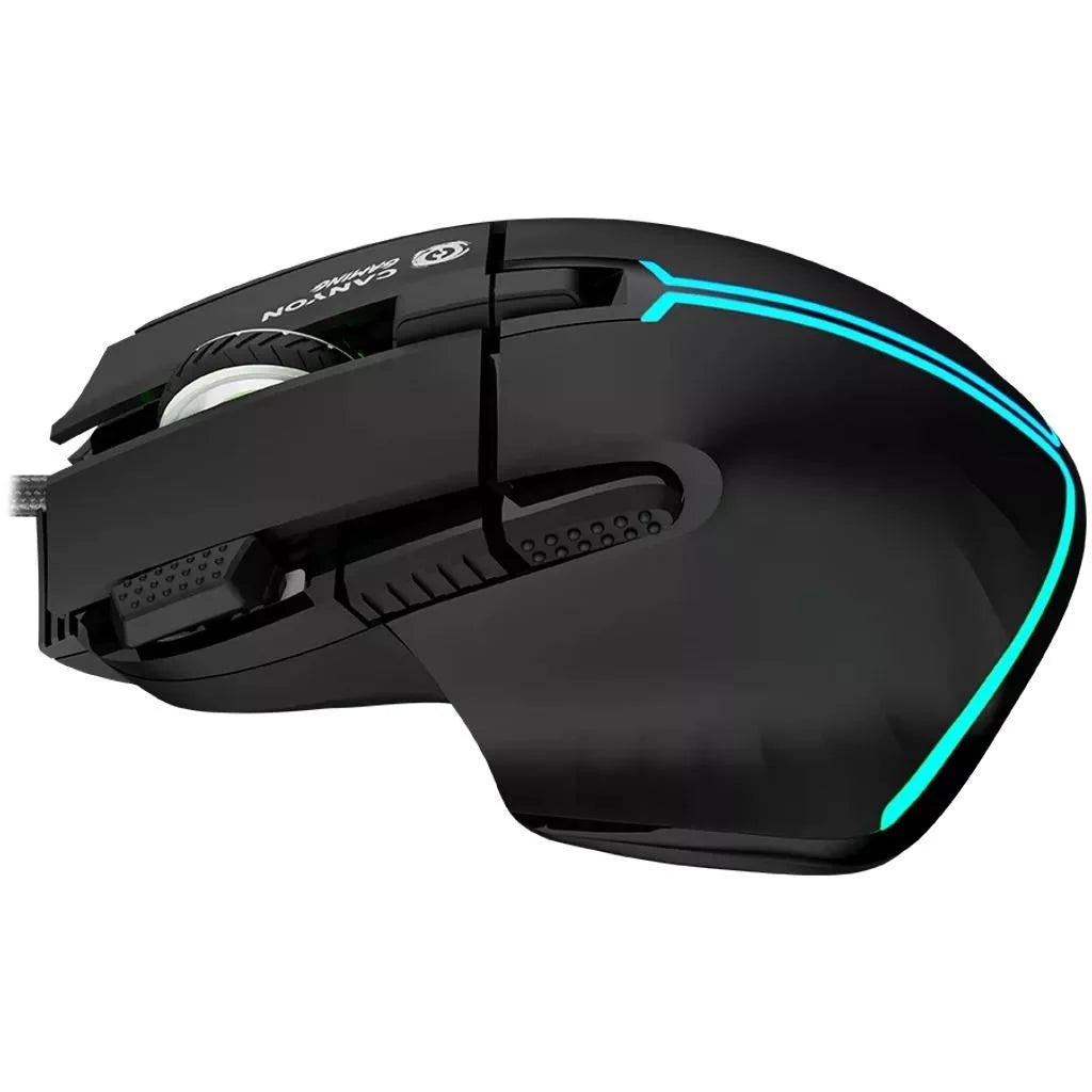 Canyon GM-636 Fortnax Gaming egér fekete (CND-SGM636B)