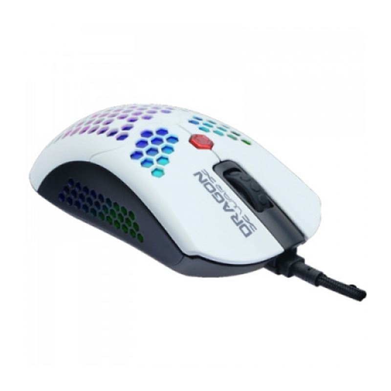 Dragon War G25-WH PHOENIX Honeycomb Gaming egér fehér (ELE-G25-WH)