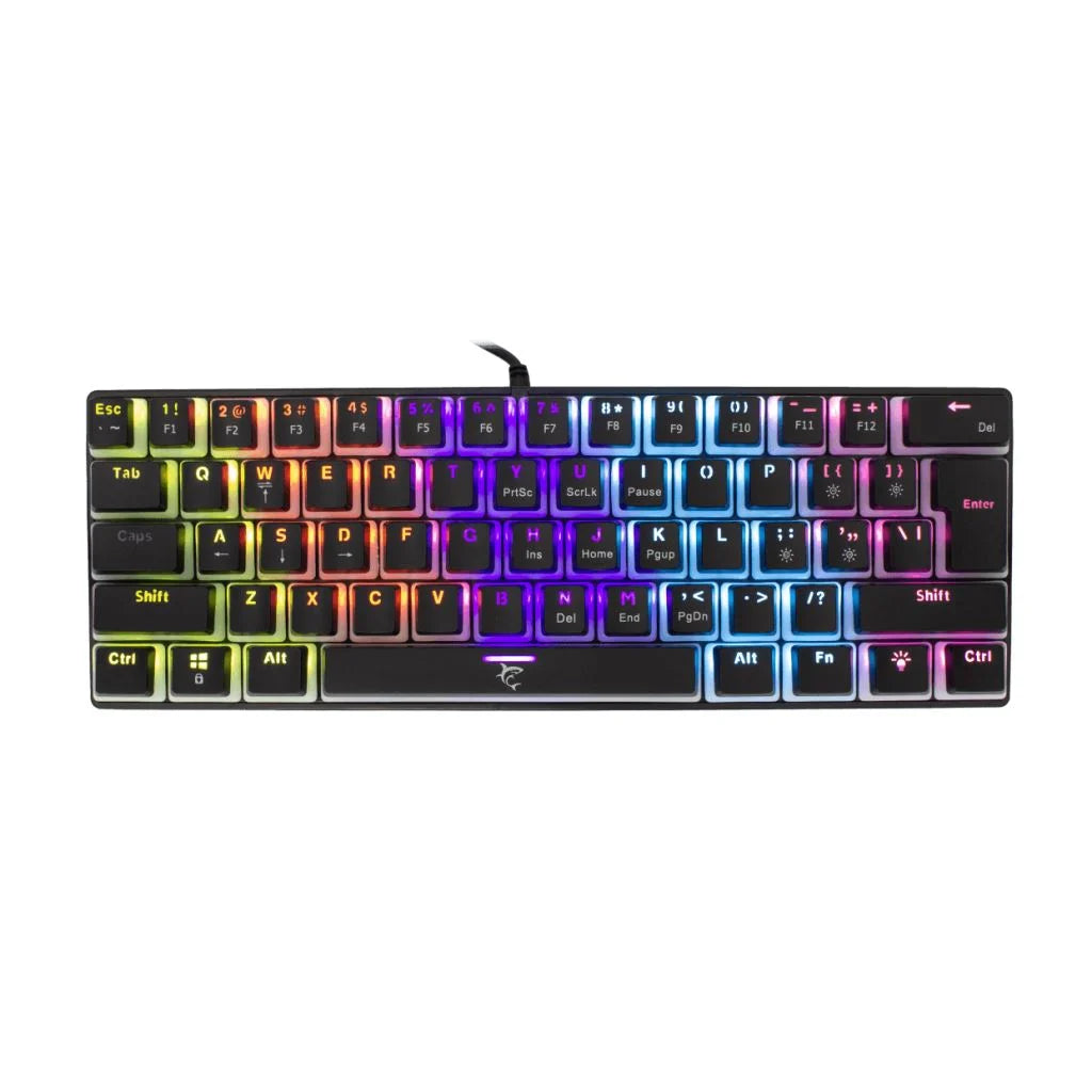 White Shark SHINOBI GK-2022B/BL-HU fekete mechanikus (blue switch) gamer billentyűzet