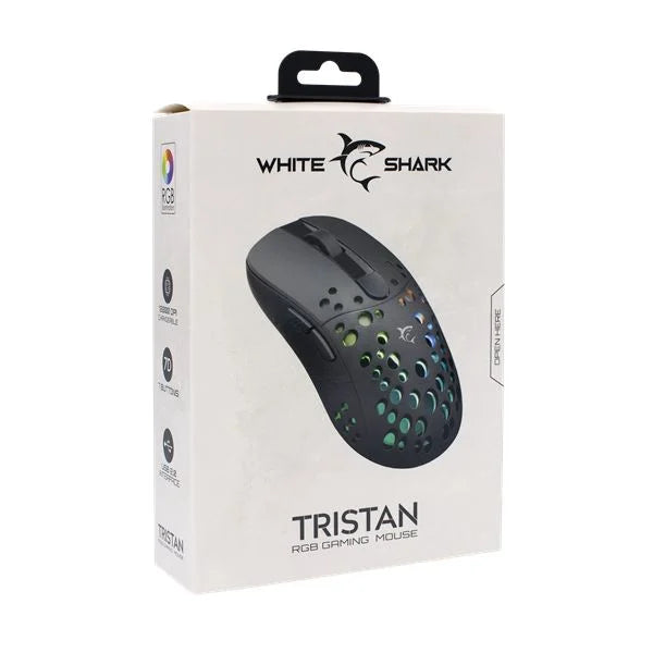 White Shark GM-9004 Tristan optikai gaming egér fekete