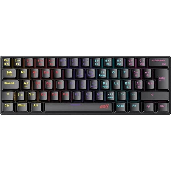 Ventaris Lissgard RGB Red Switch mechanikus gamer billentyűzet fekete (GT-KB11L-R)