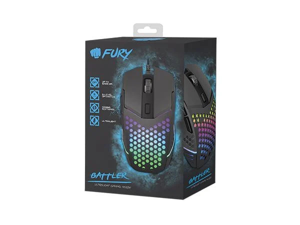 Fury Battler optikai Gaming egér fekete