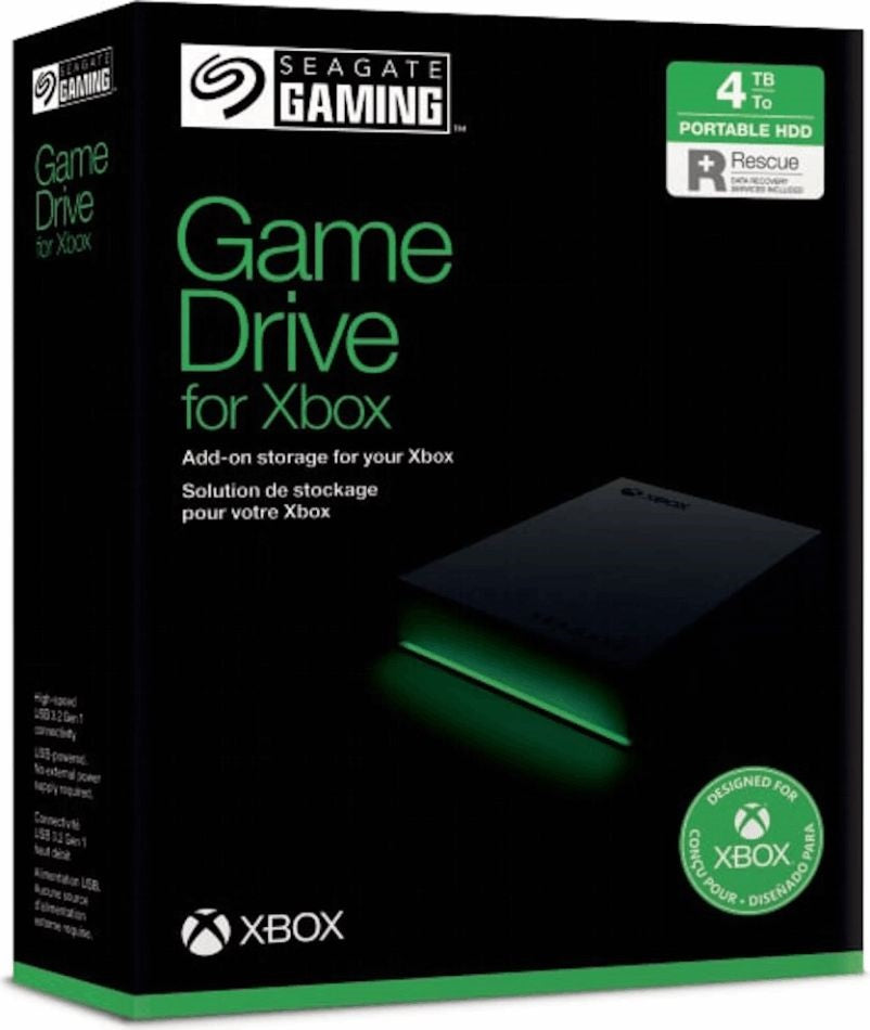 Seagate 4TB HDD USB 3.2 Xbox külső merevlemez