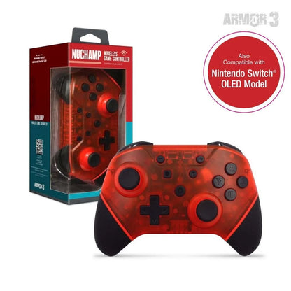 Armor3 NuChamp Nintendo Switch vezeték nélküli kontroller vörös