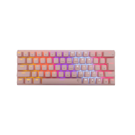 White Shark W029928 WAKIZASHI-P/BL-US mechanikus gamer billentyűzet rózsaszín