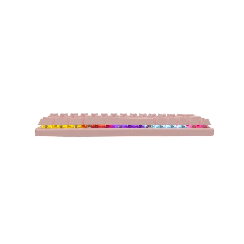 White Shark W029928 WAKIZASHI-P/BL-US mechanikus gamer billentyűzet rózsaszín