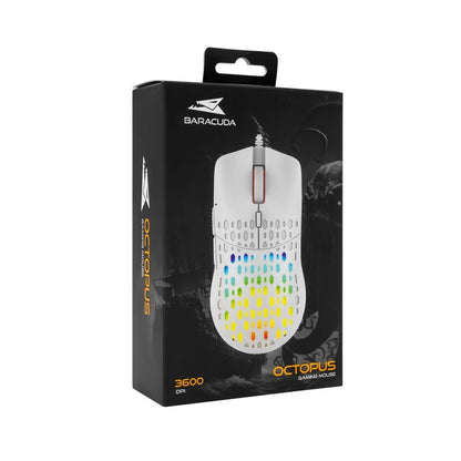 Baracuda Octopus WHITE gaming egér fehér (BGM-022W)