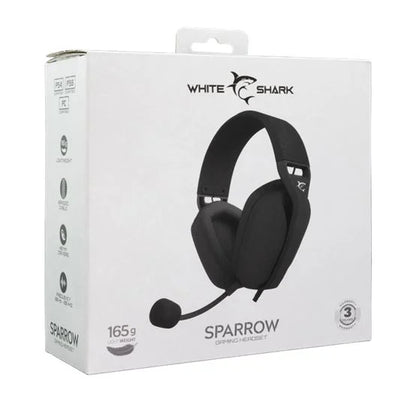 White Shark GH-2443B SPARROW Gaming headset fekete