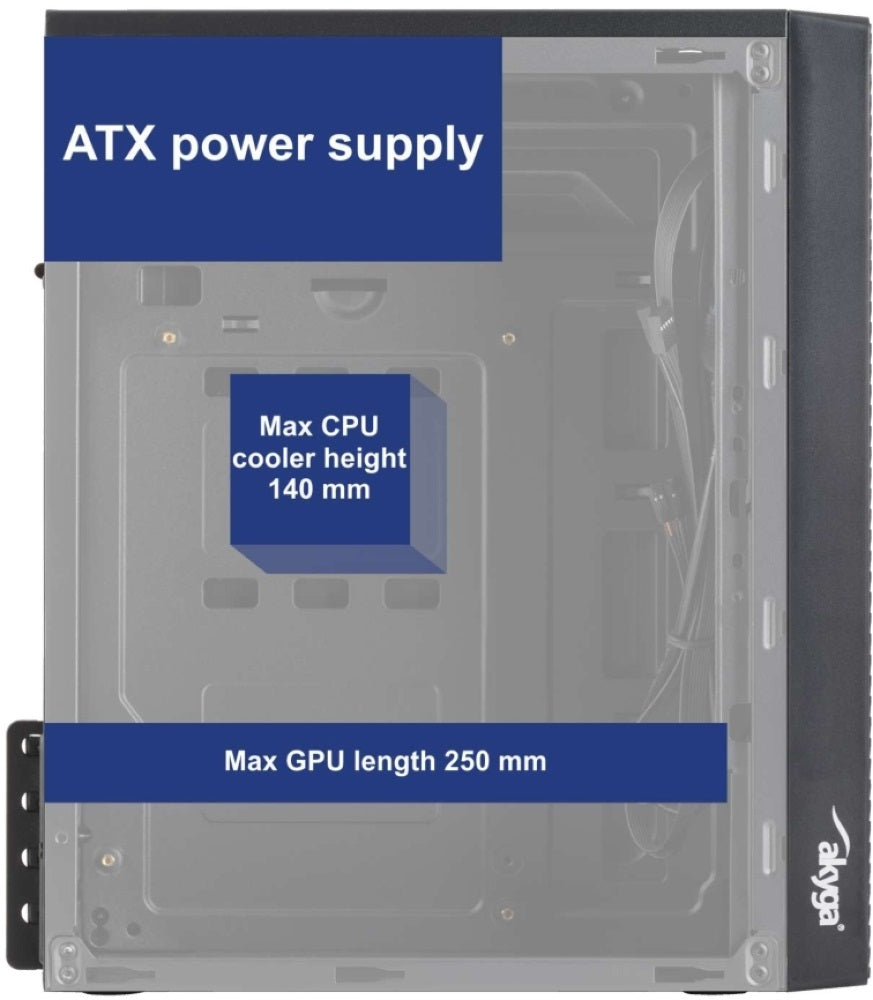 Akyga AK35BK táp nélküli mATX ház