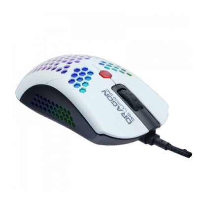 Dragon War G25-WH PHOENIX Honeycomb Gaming egér fehér (ELE-G25-WH)