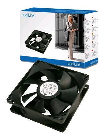 LogiLink ház hűtő ventilátor 8 cm fekete