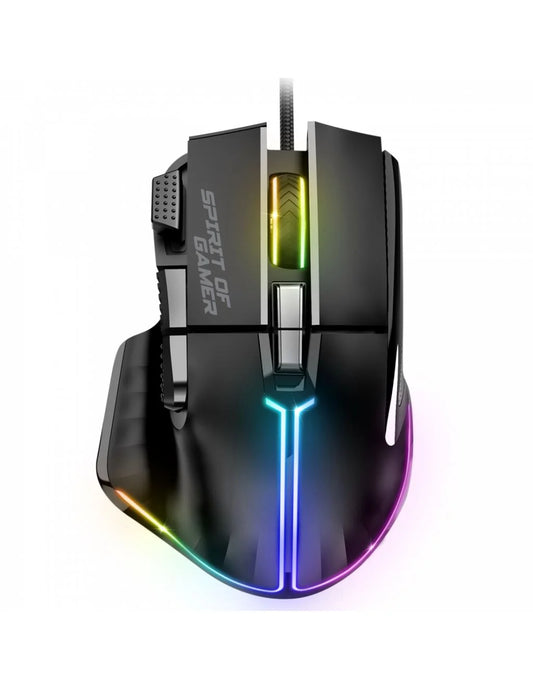 Spirit Of Gamer PRO-M5 RGB Gaming egér fekete