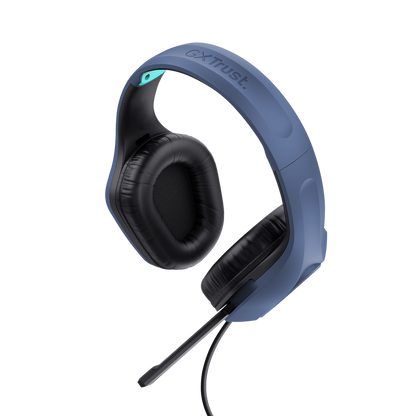 Trust GXT415B Zirox vezetékes kék gamer headset