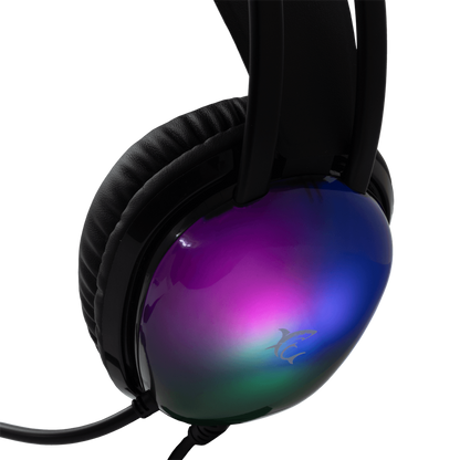 White Shark WS GH-2444B PEACOCK-B fekete gamer headset